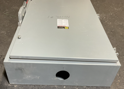 SQUARE D H366 FUSIBLE SAFETY SWITCH TYPE 1 SERIES E04 600AMP 600V