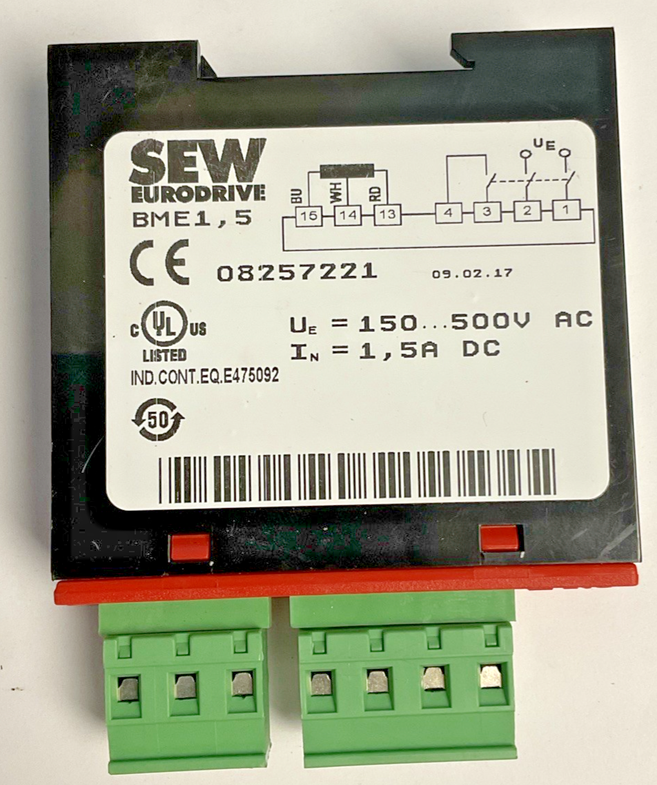 SEW BME1,5 BRAKE RECTIFIER 500VAC 1,5A
