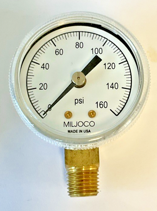 MILJOCO P20157L06 2" PRESSURE GAUGE 0-160PSI 6GKP5