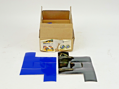 MIGHTY LINE TAPE - BOX of 78 T'S - (48) BLACK T, (30) BLUE T - ASSORTED 6"X6"X2"