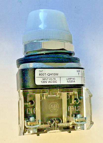 ALLEN BRADLEY 800T-QH10W PILOT LIGHT SER.T 120VDC/DC
