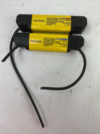 KEYENCE GL-R08H-T TRANSMITTER GL-R08H-R RECEIVER 24VDC LIGHT CURTAIN