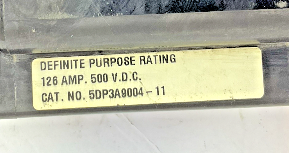 JOSLYN CLARK 5DP3A9004-11 DRIVE CONTACTOR 120V 50/60HZ 126A 500VDC