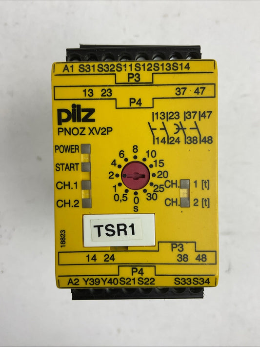 PILZ PNOZ XV2P 30/24VDC 2N/0 2N/0 T RELAY 24VDC