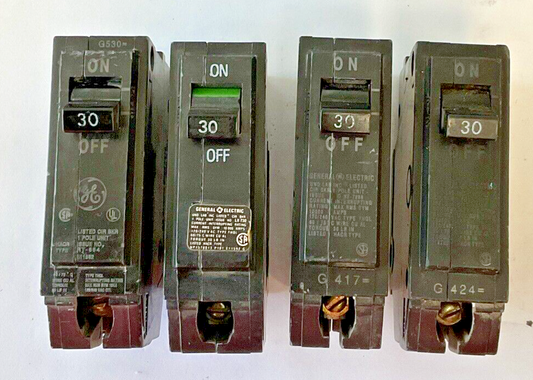 GE THQL1130 CIRCUIT BREAKER 30A TYPE THQL 120/240VAC ***LOTOF4***