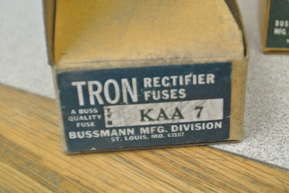 BOX of 10 / BUSSMANN / TRON / LIMITRON KAA7 RECTIFIER FUSE / 7A / NEW SURPLUS