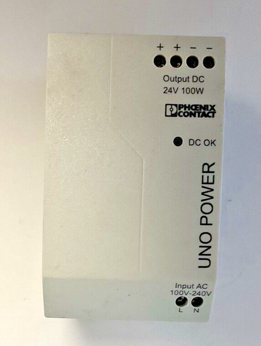 PHOENIX CONTACT UNO-PS/1AC/24DC/100W UNO POWER SUPPLY 240VAC 50/60HZ