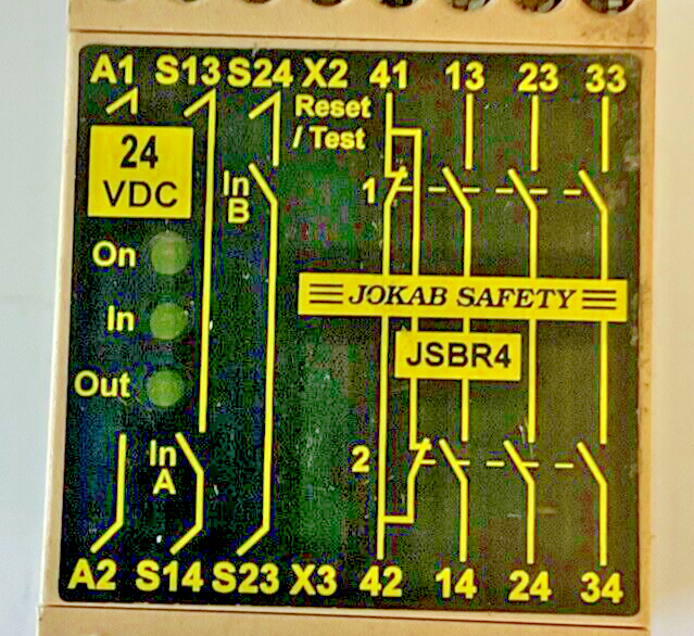 JOKAB JSBR4 SAFETY RELAY 24VDC
