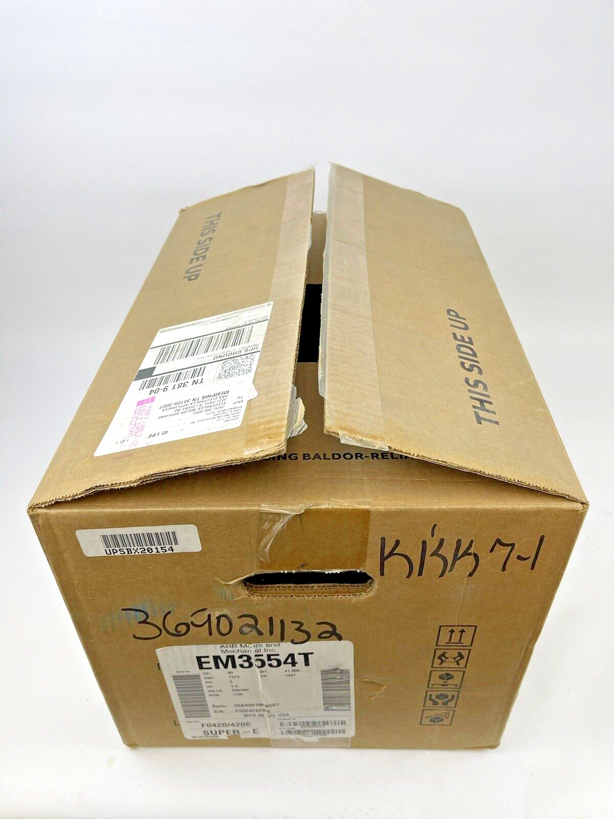 BALDOR - EM3554T - GP Motor - 1.5 Hp 3 Phase 230/460V 1760 RPM 145t Frame