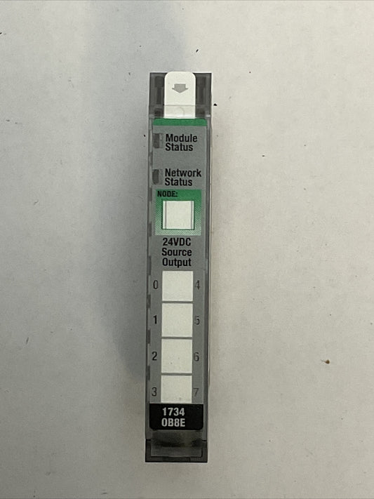 ALLEN BRADLEY 1734-OB8E SER C OUTPUT MODULE FW 3.022