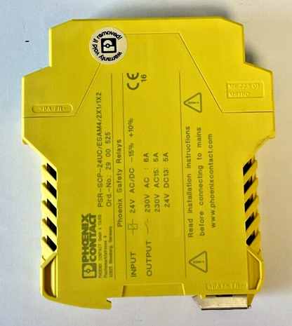 PHOENIX CONTACT PSR-SCP-24UC/ESAM4/2X1/1X2 RELAY 24VAC/VDC