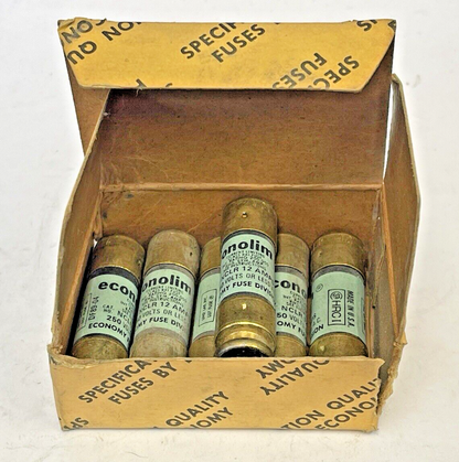 ECONOLIM *BOX OF 6* - NCLR 12 - 12 AMP, 250 VAC, CURRENT-LIMITING CLASS RK1 FUSE