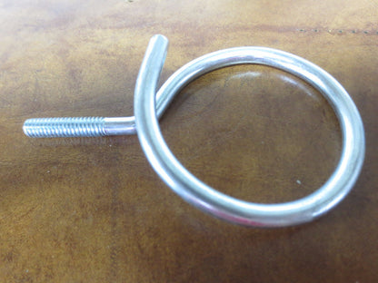 CHROME BRIDLE RINGS - 2" - 1/4" THREAD - NEW SURPLUS - LOT of 22