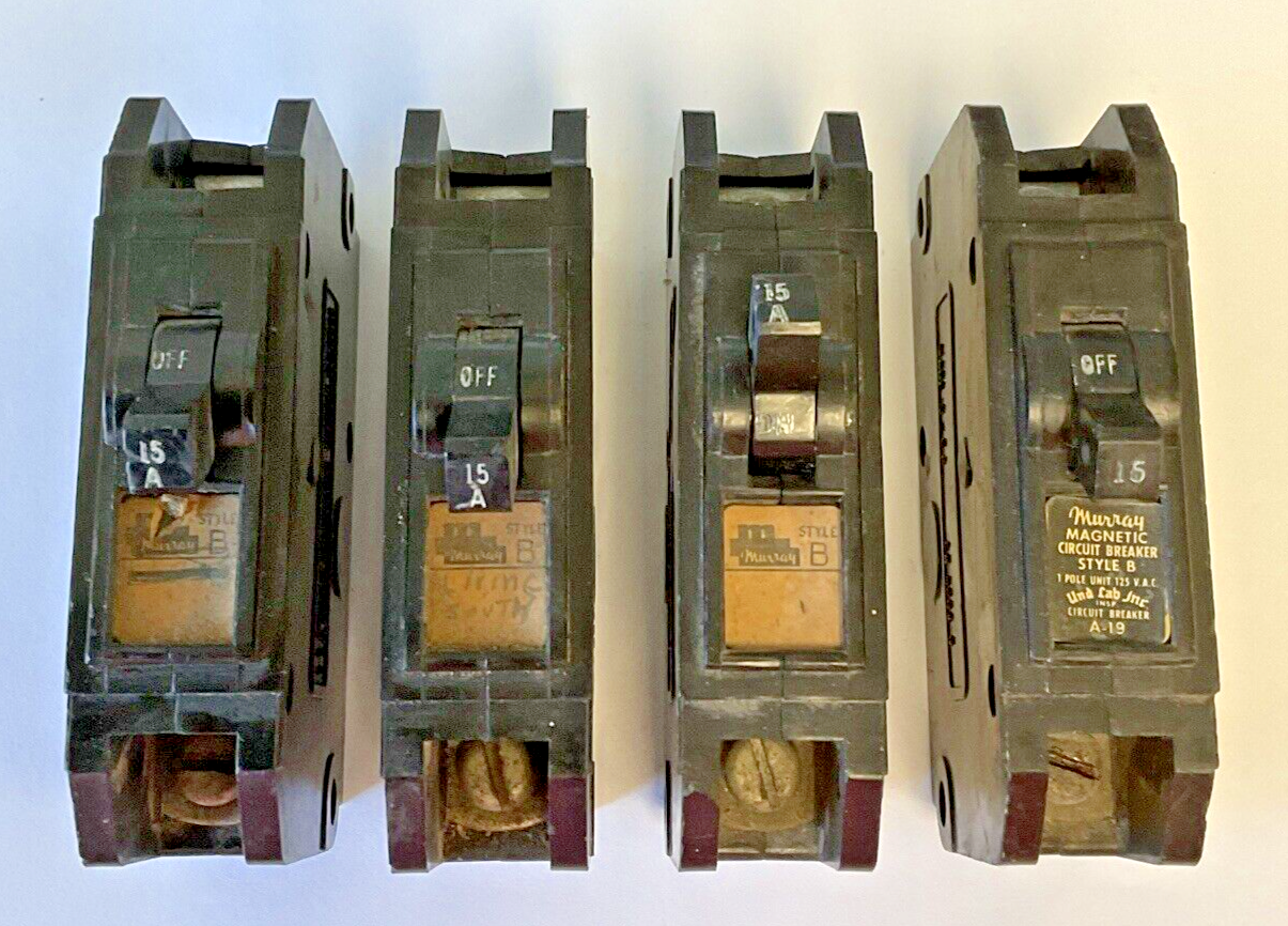 MURRAY CB-5204-R CIRCUIT BREAKER 15A STYLE B ***LOTOF4***