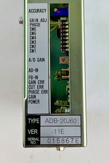MITSUBISHI ADB-20J60 A/D CONVERTER 50-60HZ 240V 0.4A VER.11E