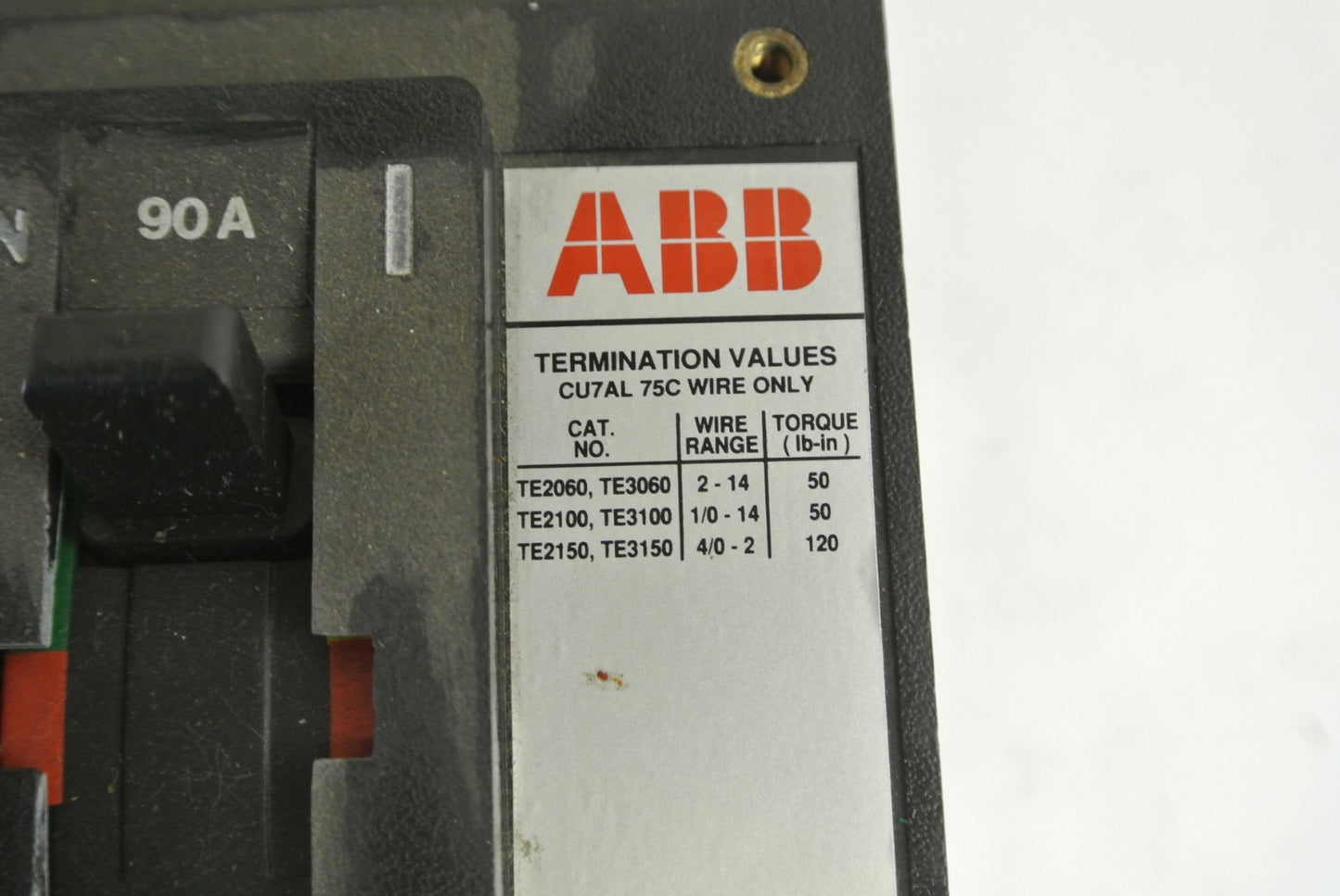 ABB ESB23090L CIRCUIT BREAKER 240V, 90A, 3-POLE - NEW SURPLUS