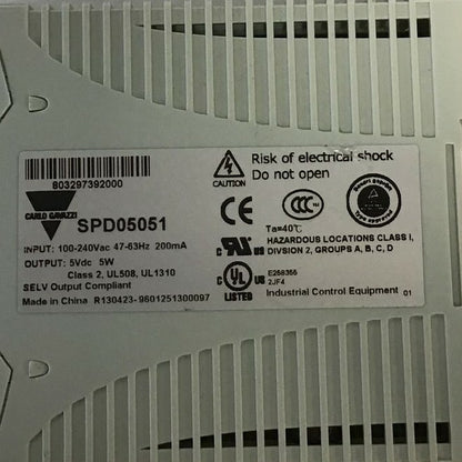 CARLO GAVAZZI SPD05051 AC/DC CONVERTER 5VDC-1A 100-240VAC