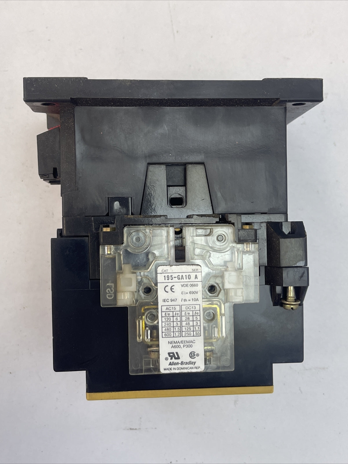 ALLEN BRADLEY 100-A60N*3 CONTACTOR SER C 60A 600VAC 50HP COIL 120V 60HZ