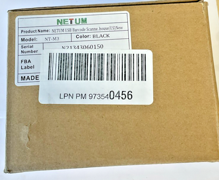 NETUM NT-M3 USB BARCODE SCANNER W/BASE STAND***LOTOF7***