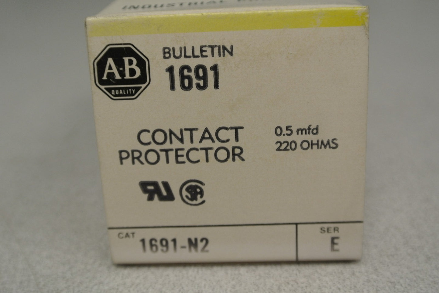 ALLEN-BRADLEY 1691-N2 CONTACT PROTECTOR / SURGE SUPPRESSOR / 0.5 mfd / 220 OHMS