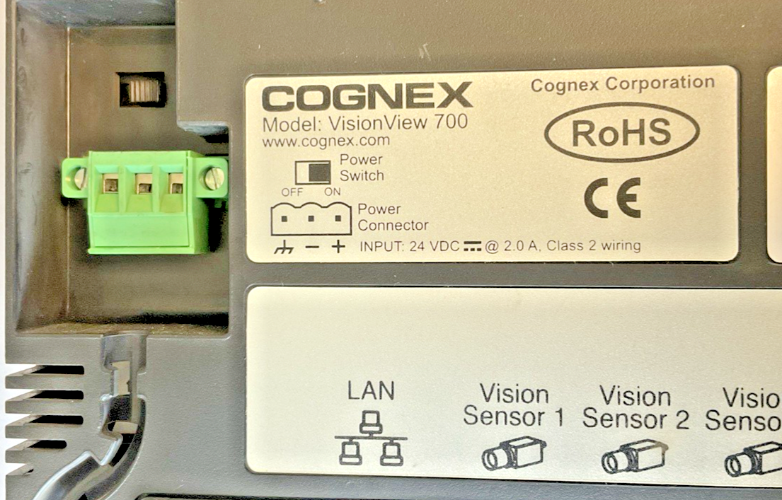 COGNEX VISION VIEW 700 825-0240-1R C DISPLAY PANEL 24VDC