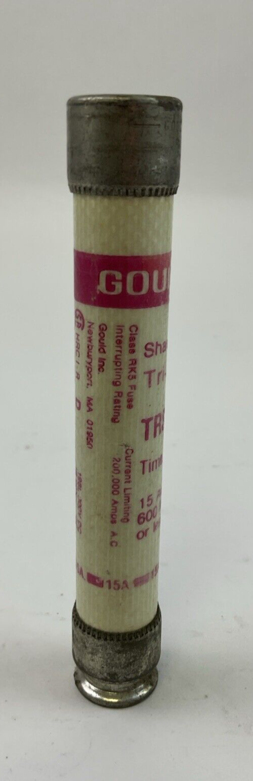 GOULD SHAWMUT TRI-ONIC TRS15R TIME DELAY FUSE 600VAC 15A (LOT OF 7)