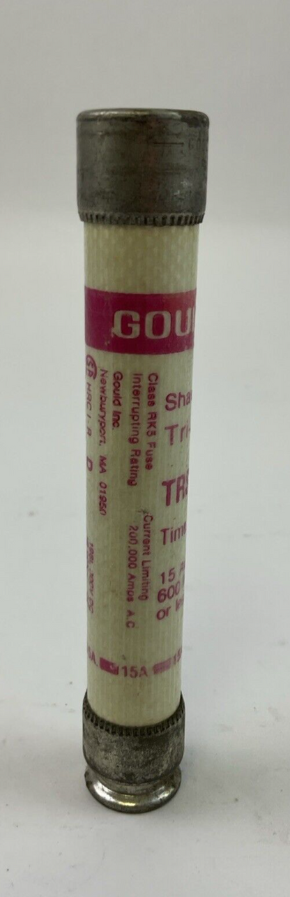 GOULD SHAWMUT TRI-ONIC TRS15R TIME DELAY FUSE 600VAC 15A (LOT OF 7)