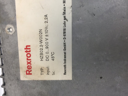 REXROTH HZB02.2-W002N SERVO BLEEDER MODULE
