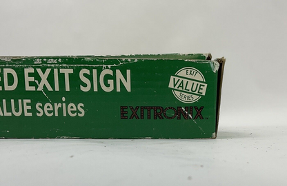 EXITRONIX VEX/U/BP/WB/WH VALUE SERIES LED EXIT SIGN 120/277VAC