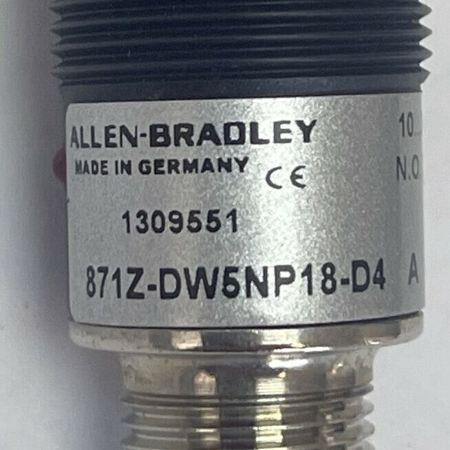 ALLEN BRADLEY 871Z-DW5NP18-D4 INDUCTIVE PROXIMITY SENSOR 10...30VDC 200mA