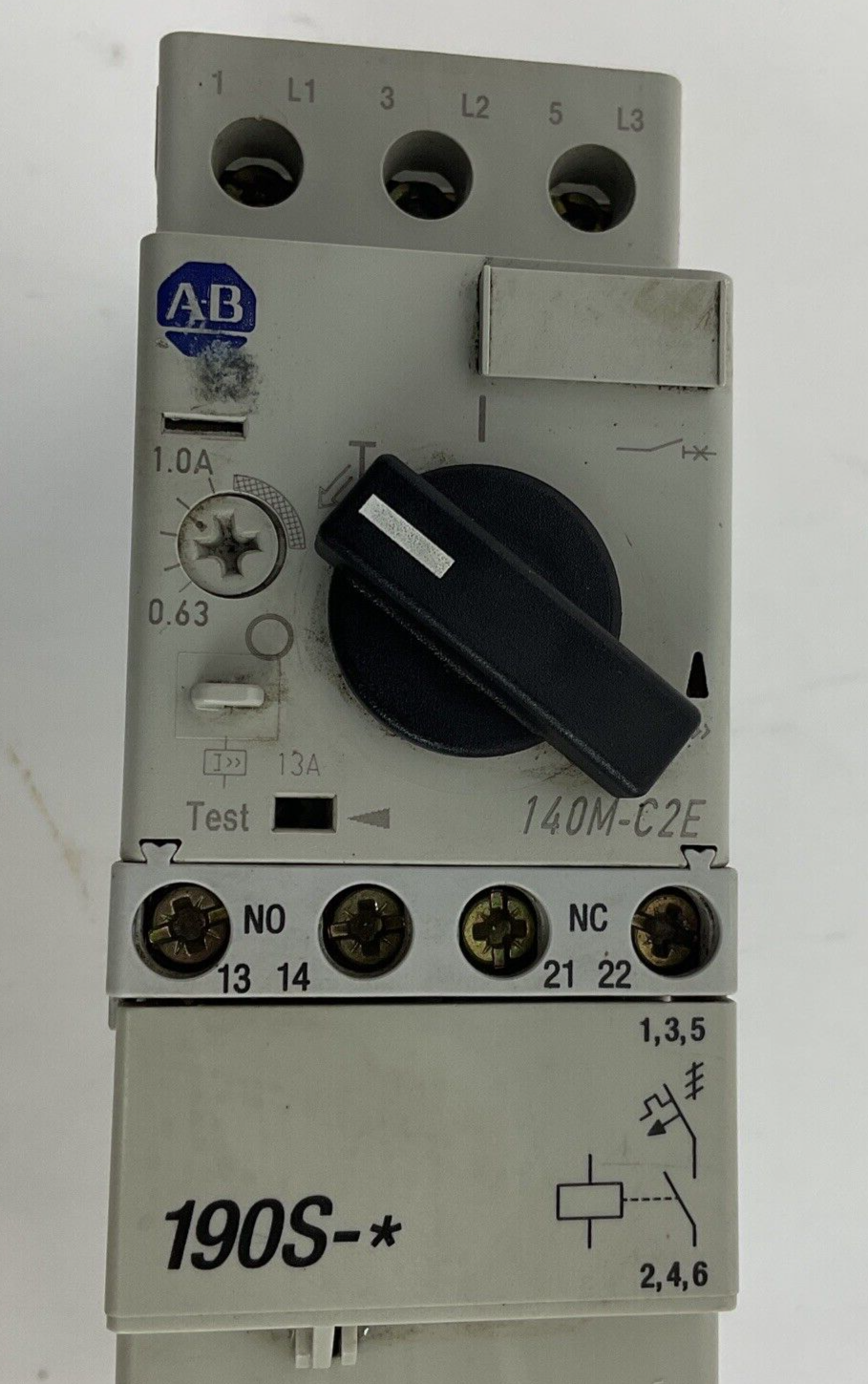 ALLEN BRADLEY 190S-AND2-CB10C COMBONATION STARTER SER.A