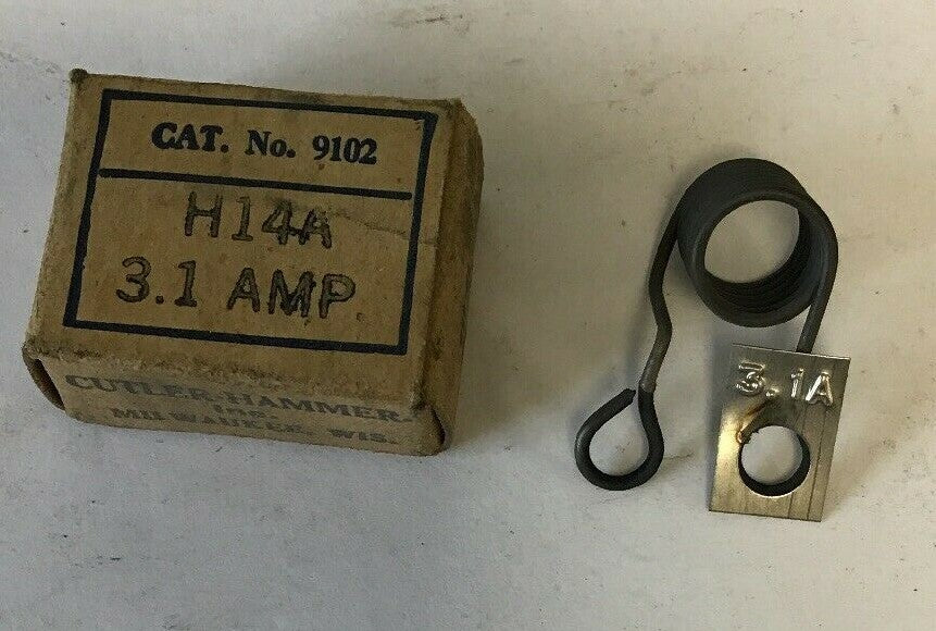 CUTLER HAMMER 9102 H14A 3.1AMP HEATER****LOTOF4****