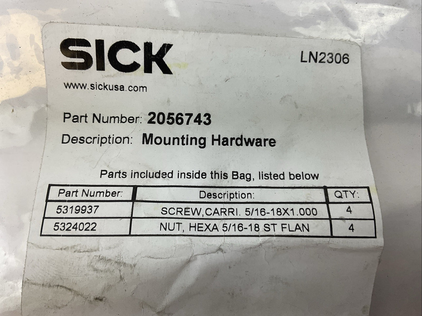 SICK 2056743 MOUNTING HARDWARE