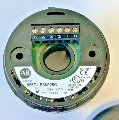 ALLEN BRADLEY 855T-BMM25C W/855T-B24DN4 STACK LIGHT 24VAC/DC SER.B *NO BULB*