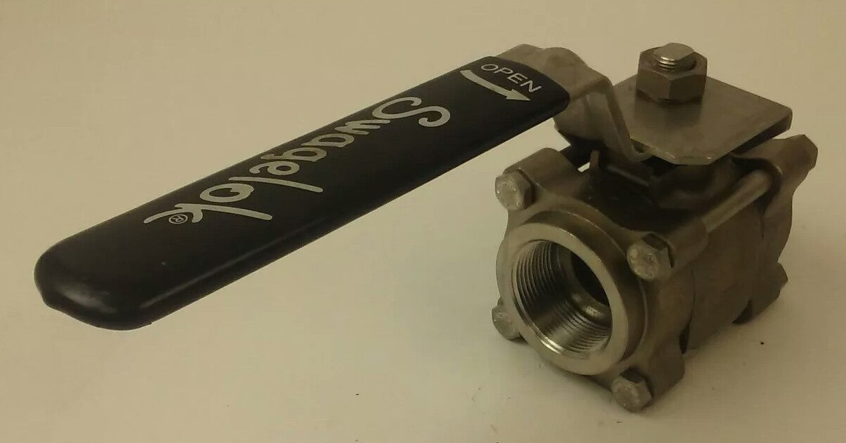 SWAGELOCK SS-67PF24 BALL VALVE 1500 PSI@100F, 103 BAR@38C, 450F@ 500PSI, 1.25in