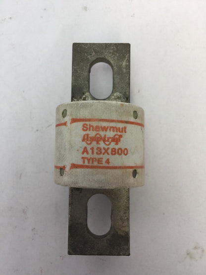 GOULD SHAWMUT AMPTRAP A13X800 FUSE 800AMP 130V TYPE 4