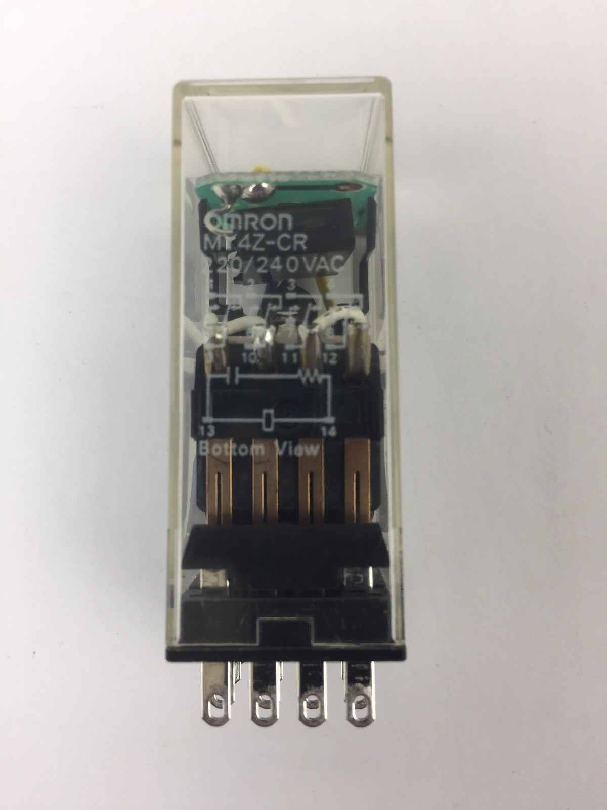 OMRON MY4Z-CR RELAY 220/240 VAC WITH OMRON PYF14A-E RELAY SOCKET