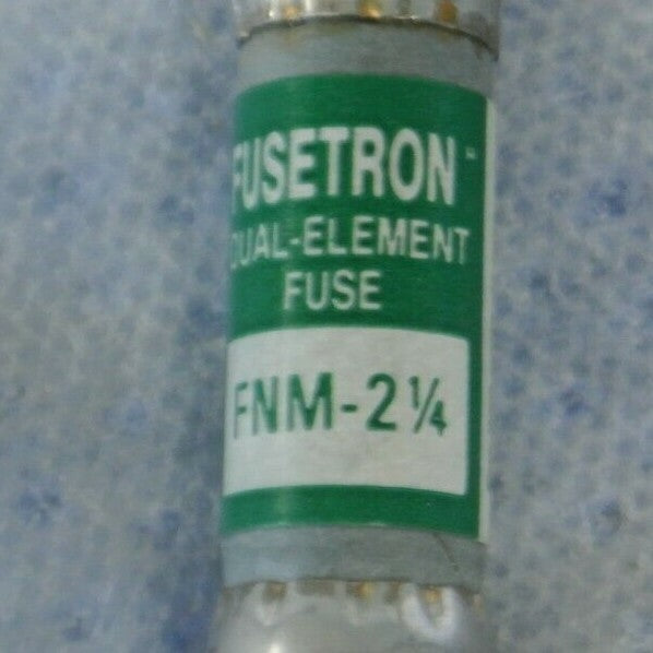 LOT of 10 / BUSS FNM-2-1/4 DUAL-ELEMENT FUSE / 2-1/4A / 250V