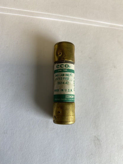 Economy Fuse One Time EON25 25A 250V Fuse "Lot of 5"