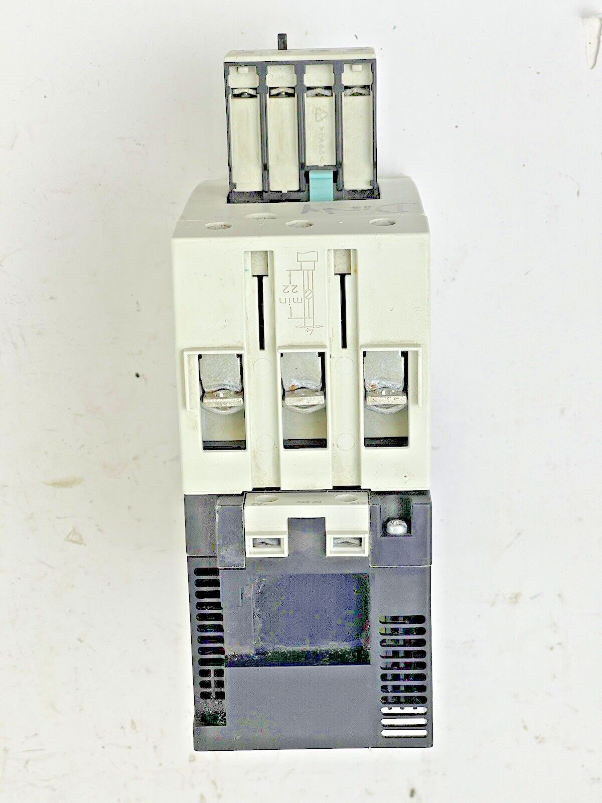 SIEMENS - 3RT1045-1BB40 CONTACTOR WITH 24V DC COIL & 3RH1921-1HA22 CONTACT BLOCK