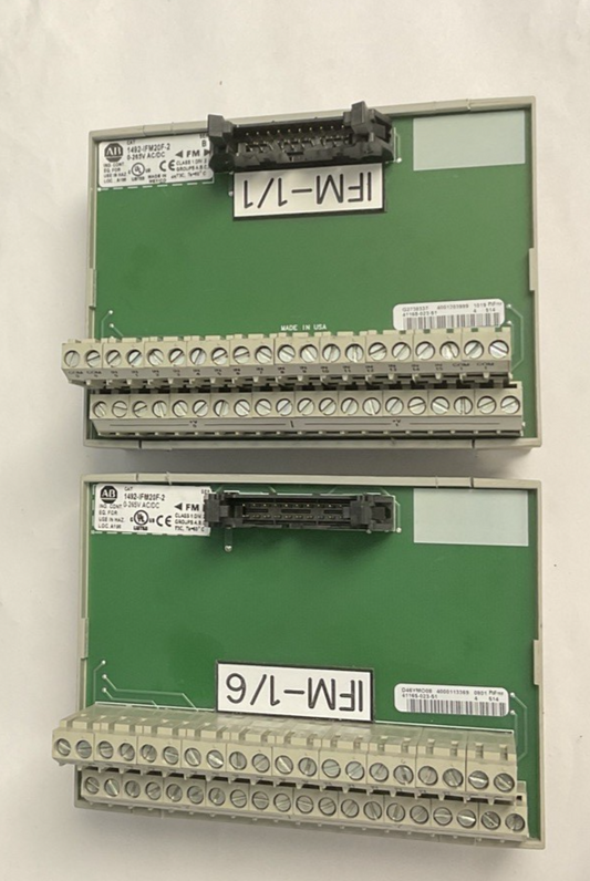 ALLEN BRADLEY 1492-IFM20F-2 INTERFACE MODULE SER.B 265VAC/DC***LOTOF2***