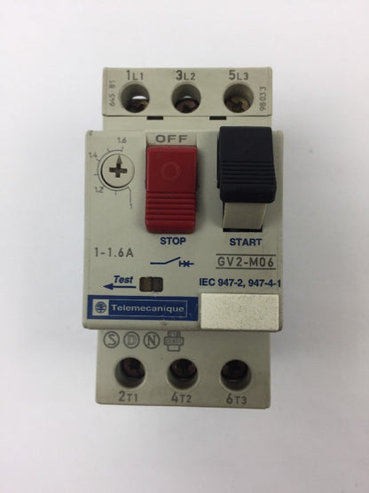 TELEMECANIQUE GV2-MO6 MOTOR CIRCUIT BREAKER 1-1.6A