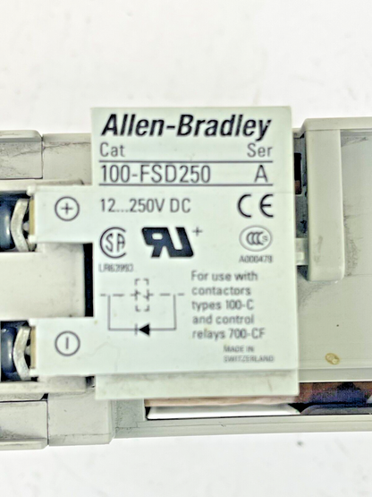ALLEN BRADLEY - 700-CF310Z* SER. A 25VDC COIL - 100-S SER. B - 100-FSD250 SER. A