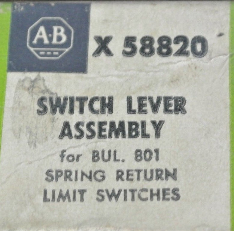 ALLEN-BRADLEY X 58820 - SWITCH LEVER ASSEMBLY for 801 LIM. SWITCH -  NEW SURPLUS