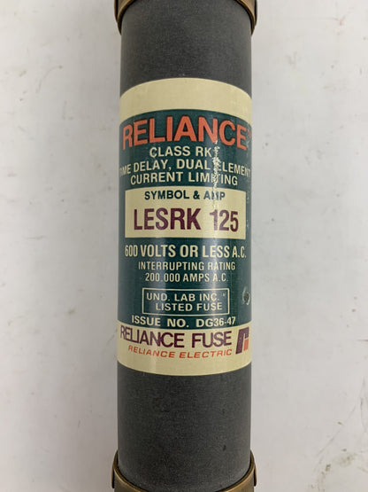 Reliance LESRK125 125A 600V Fuse