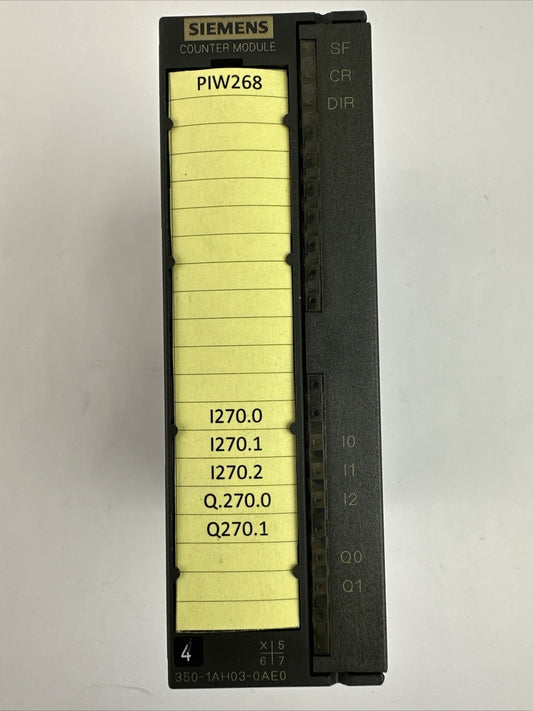 SIEMENS 1P 6ES7 350-1AH03-0AE0 COUNTER MODULE OUTPUT 24VDC 0.5A