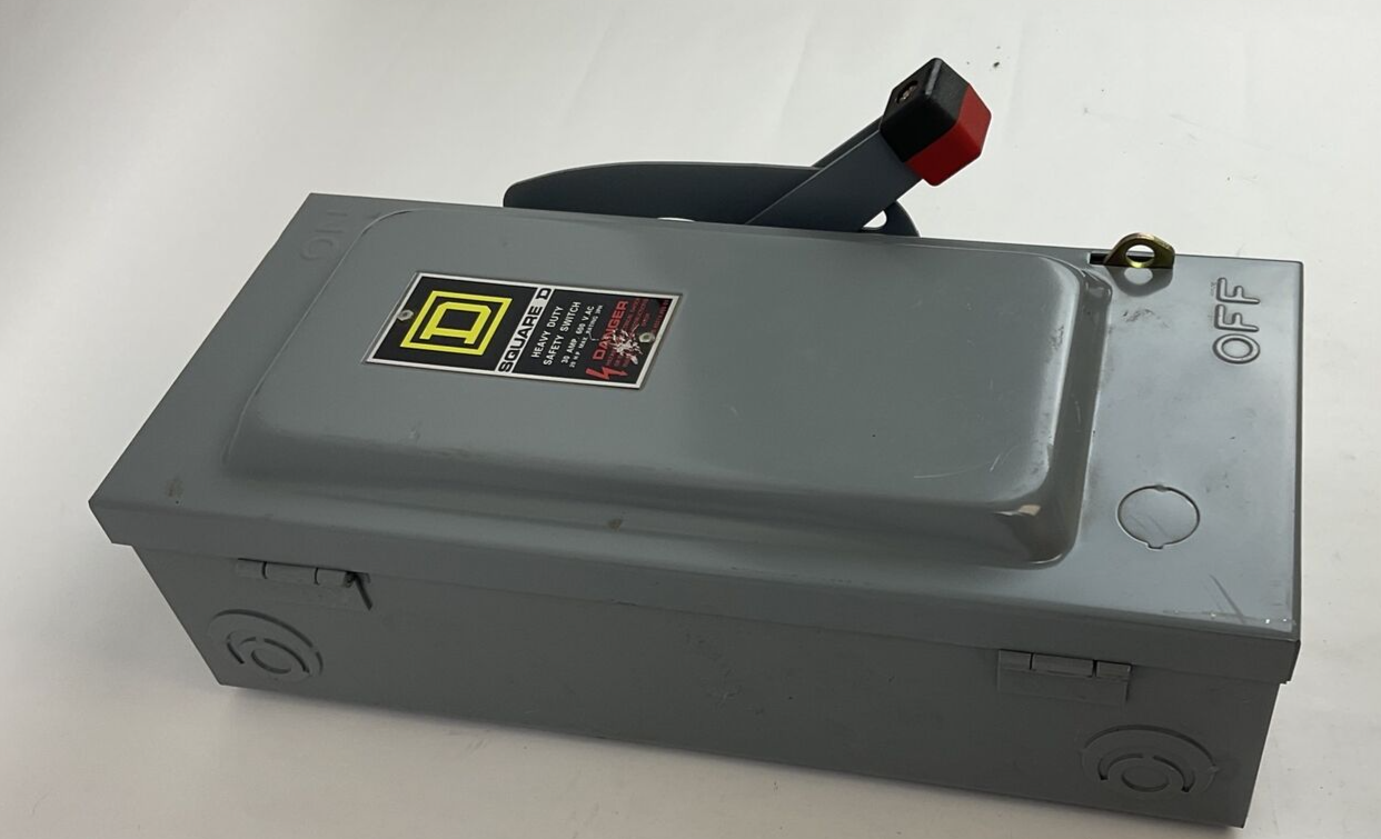 SQUARE D HU361 SAFETY SWITCH NON-FUSIBLE SER.ER  30A 600V