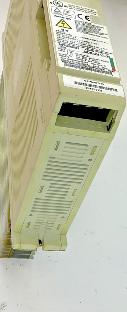 MITSUBISHI MDS-CH-V1-20 SERVO DRIVE UNIT 2KW 648V H/W VER.K 240HZ 4.6A