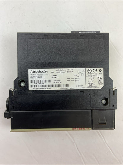 ALLEN BRADLEY 1756-IF4FX0F2F SER A F/W REV 1.4 FAST ANALOG CONBO 4 IN / 2 OUT