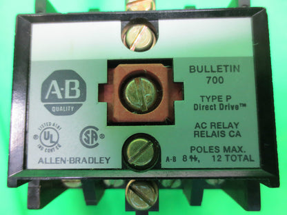 ALLEN-BRADLEY 700-P800A1 Ser. B RELAY TYPE P DIRECT DRIVE